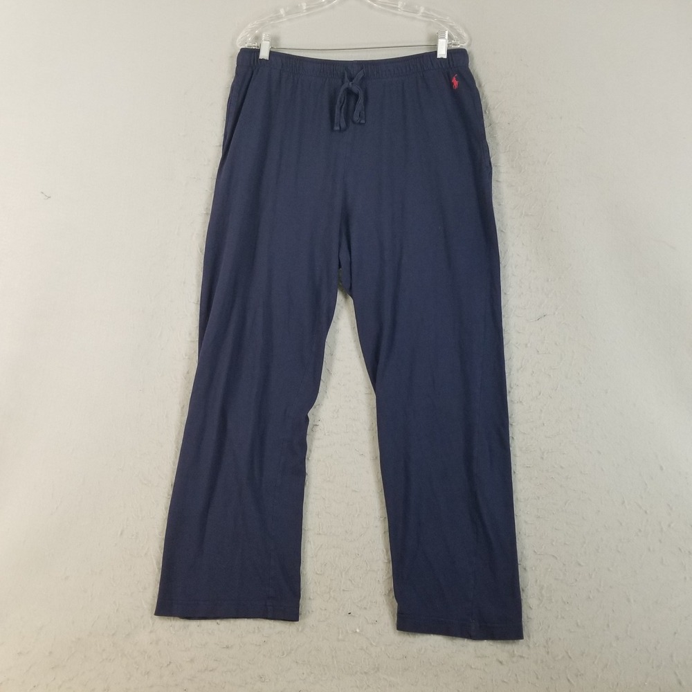 Polo Ralph Lauren Lounge Pants Mens Large Navy Blue Pima Cotton Modal Pajamas
